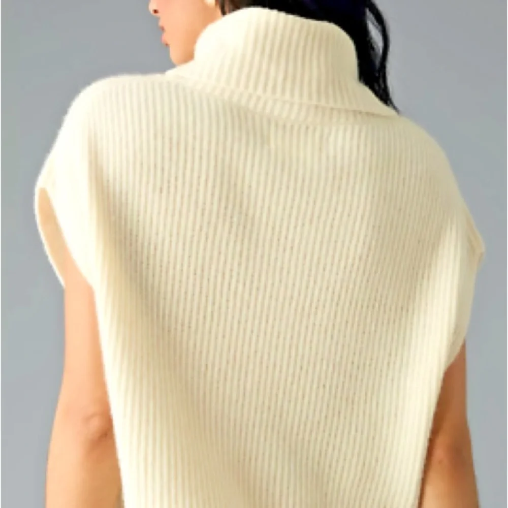 NWT Anthropologie Enza Cashmere Poncho Sweater Vest XS - Picture 2 of 6